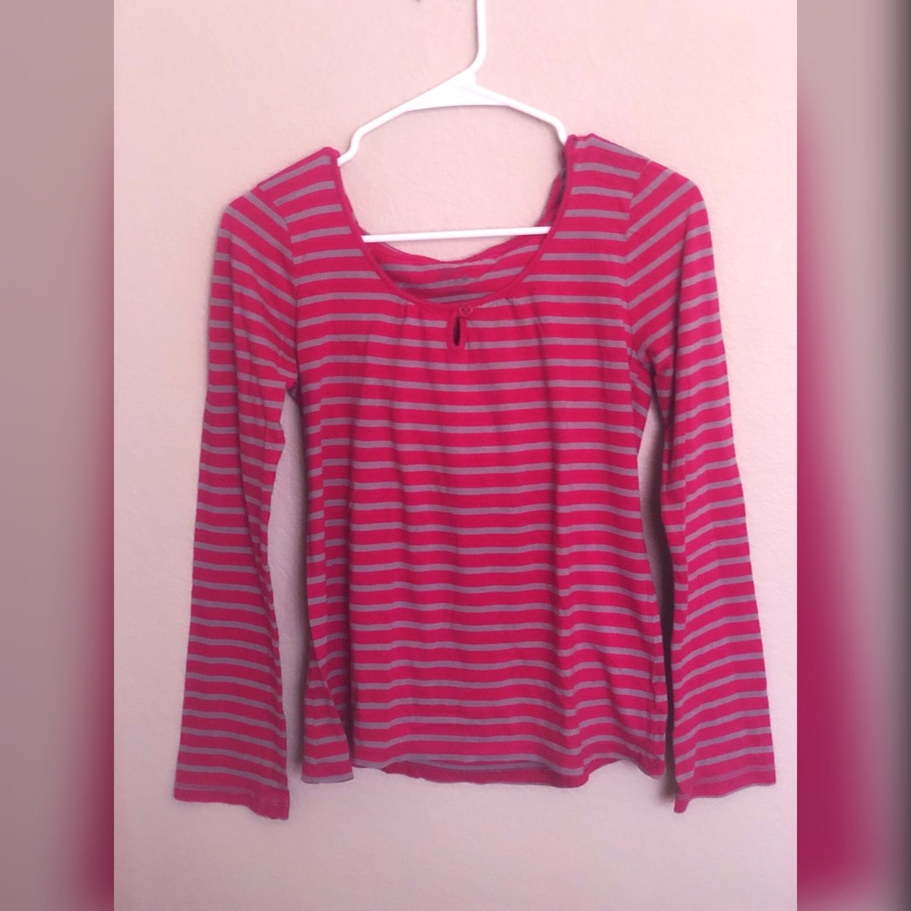 Striped Girl’s Long Sleeve Hoodie